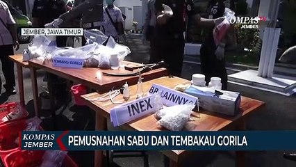 Pemusnahan Sabu, Okerbaya dan Tembakau Gorila