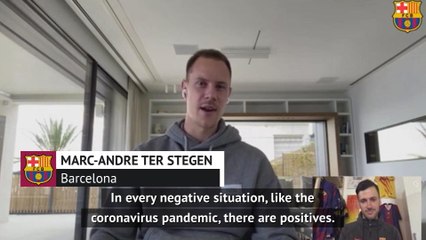 Download Video: Ter Stegen opens up about life as a dad amid coronavirus pandemic