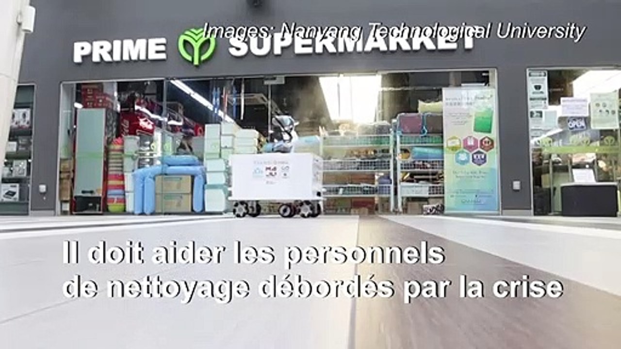 Un robot désinfectant testé à Singapour contre le coronavirus