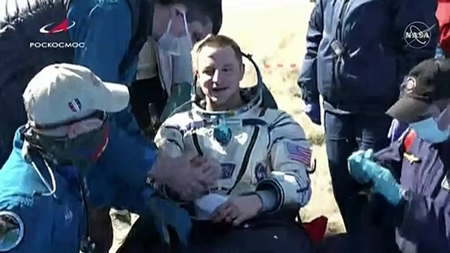 Astronautas de la Estación Espacial regresan a la Tierra en plena pandemia