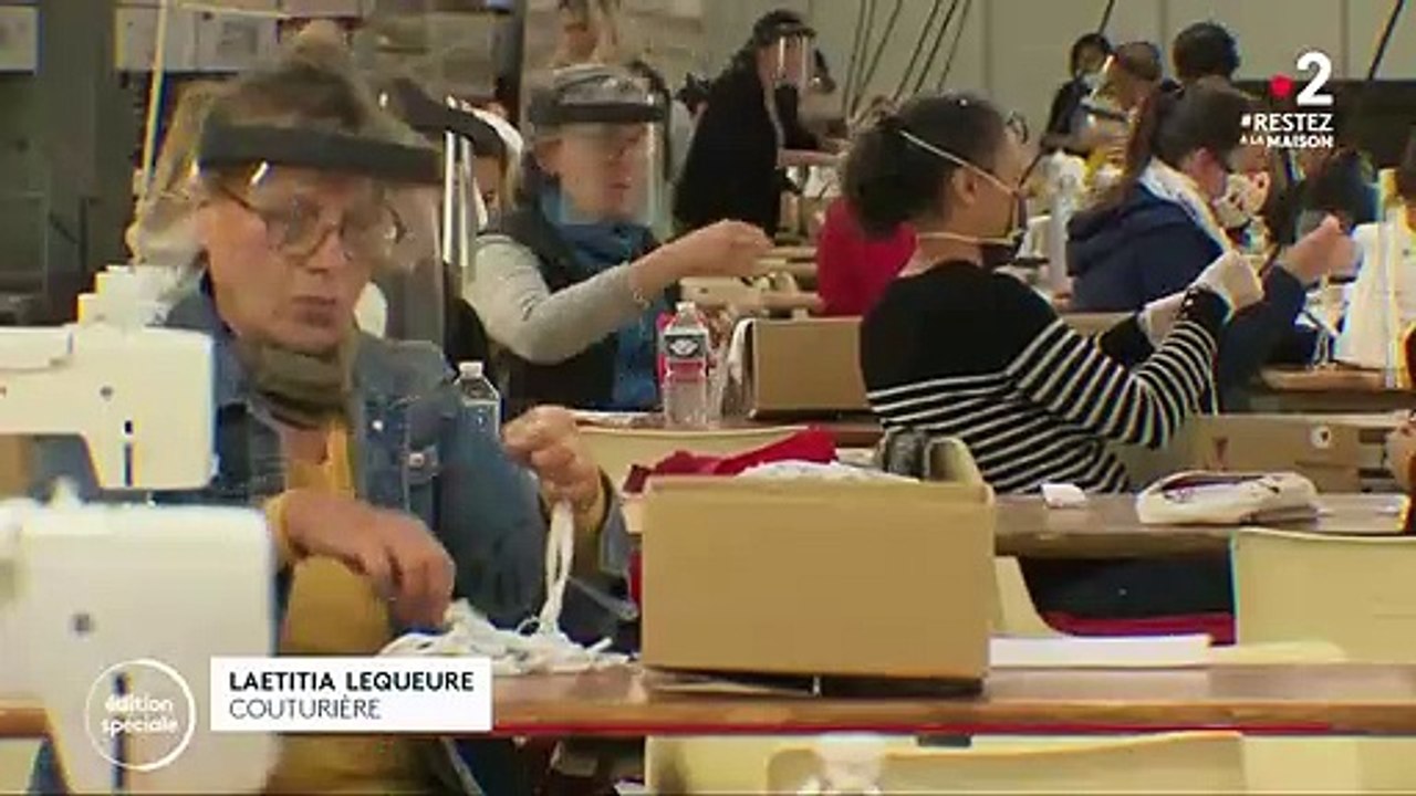 Confinement : une usine éphémère de production...