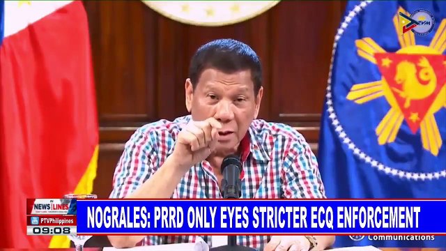 Nograles: PRRD only eyes stricter ECQ enforcement