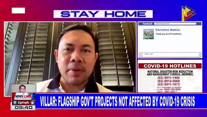 Villar: Flagship gov't projects not affected by CoVID-19 crisis