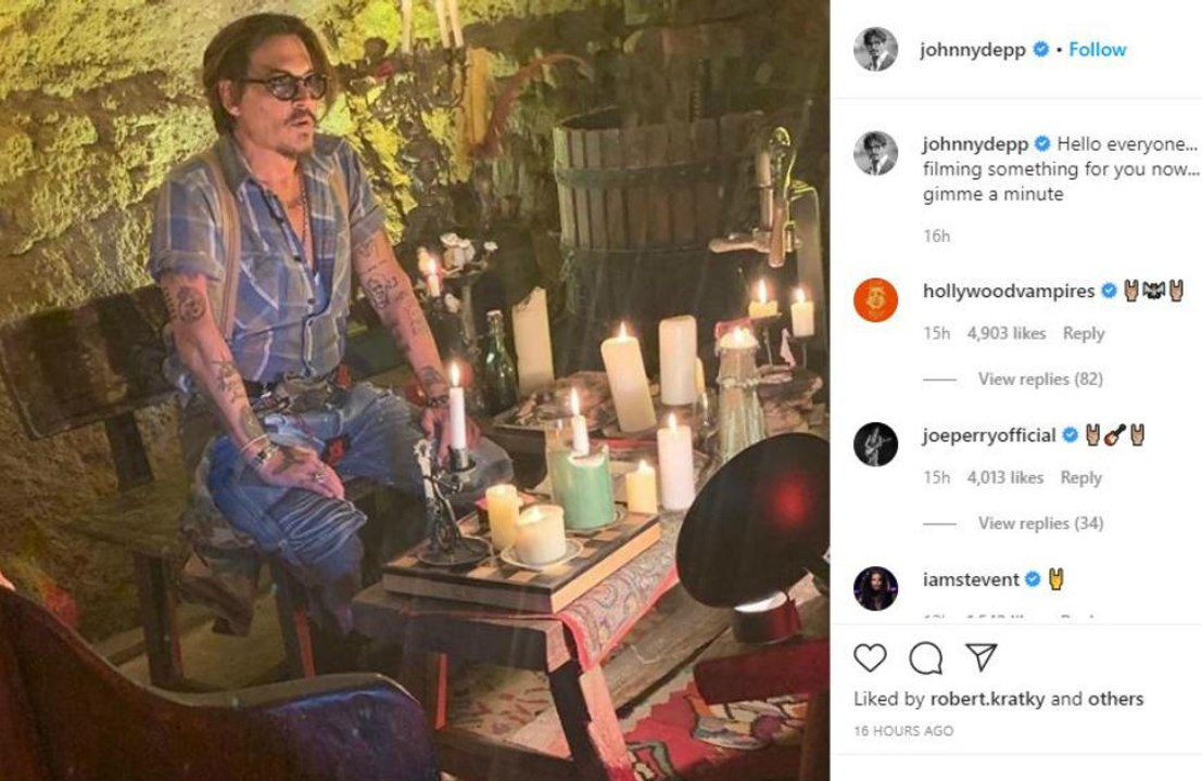 Johnny Depp cria conta no Instagram