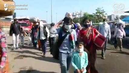 एक साल के बच्चे को लेकर महाराष्ट्र से मध्यप्रदेश के लिए निकली दिहाड़ी मज़दूर