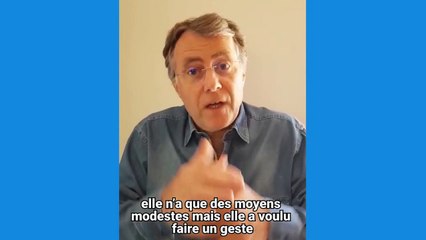 Serge Grouard - Romain Roy livraison de blouses à l'hôpital