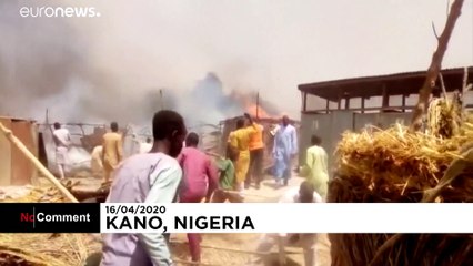 Fire kills 14 at camp for displaced people in north-east Nigeria
