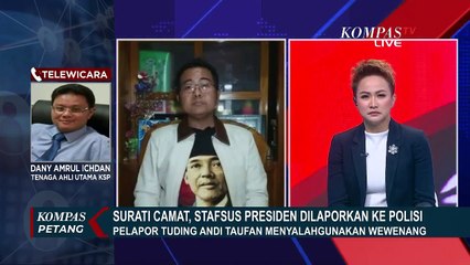 Stafsus Presiden Dipolisikan, Istana Sebut Sudah Menegur Andi Taufan
