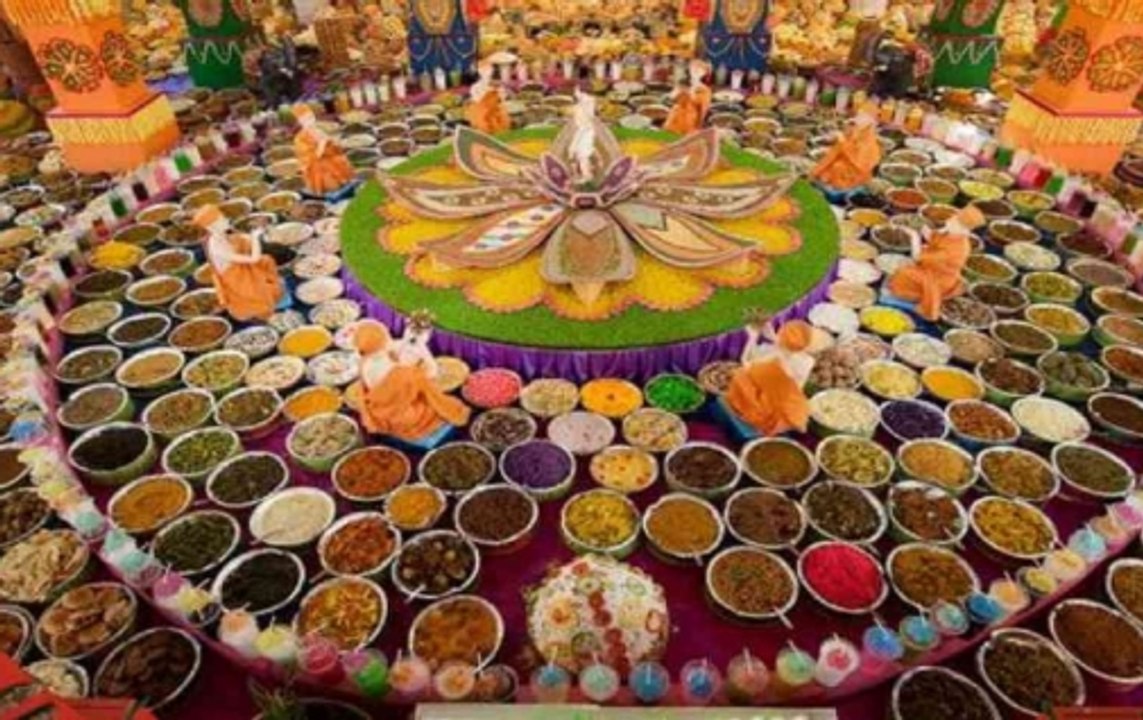 Govardhan: Over 800 Kinds Of Prasad Offered At Jaipur’s Akshardham