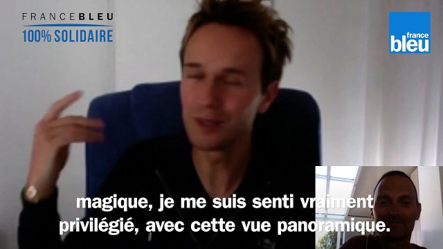 Cyril Féraud, animateur de La carte aux trésors sur France 3, en confinement