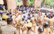 Students Clash With Police On Campus Of Allahabad Central University