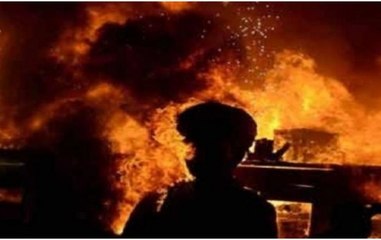 MP: Massive Fire In Sewage Company Godown, No Casualty Reported