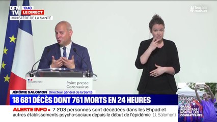 Jérôme Salomon: "La première vague a été fortement atténuée par tous les Français"