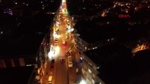İzmir'de sokağa çıkma kısıtlaması öncesi trafik yoğunluğu