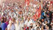 Agitated farmers protested to complete farm loan waiver in Maharashtra