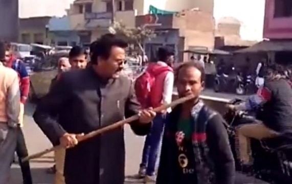 BJP leader beats specially-abled man in Uttar Pradesh