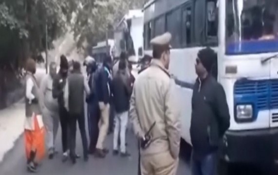 Bajrang Dal activists protest over alleged religious conversion of 300 minors