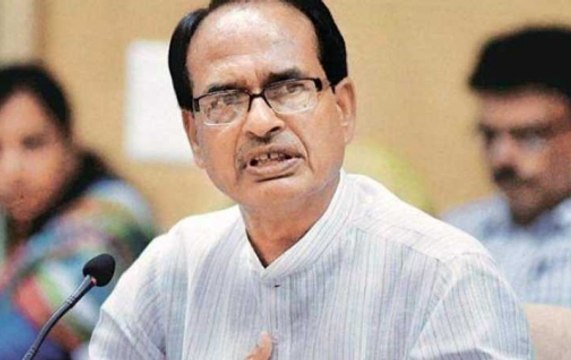 Shivraj Singh Chouhan addresses party workers in Bhopal