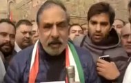 Congress leader Anand Sharma celebrates victory in Delhi