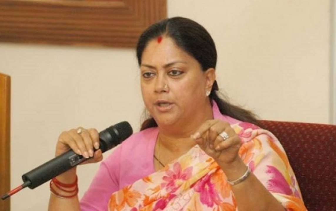 Vasundhara Raje visits Tripura Sundri Temple ahead of election results