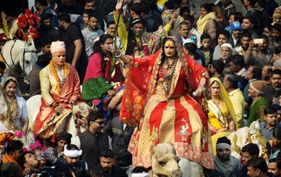 Kinnar Akhada takes part in Kumbh Mela 2019, to share culture of transgenders