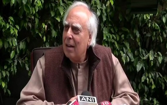 Kapil Sibal addresses media media over EVM Hackathon in London