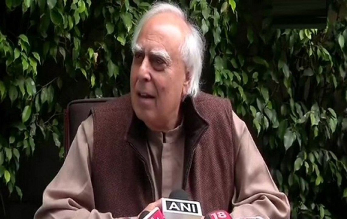 Kapil Sibal addresses media media over EVM Hackathon in London