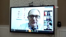 Sağlık Bakanı Dr. Fahrettin Koca, video konferansla 'Korona virüs Bilim Kurulu' toplantısına katıldı.