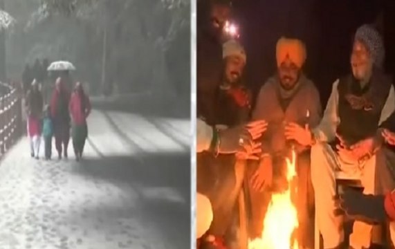 Cold wave grips entire North India, fog disrupts flight and train services
