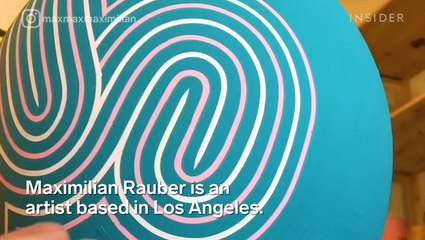 Artist uses tape to transform pottery