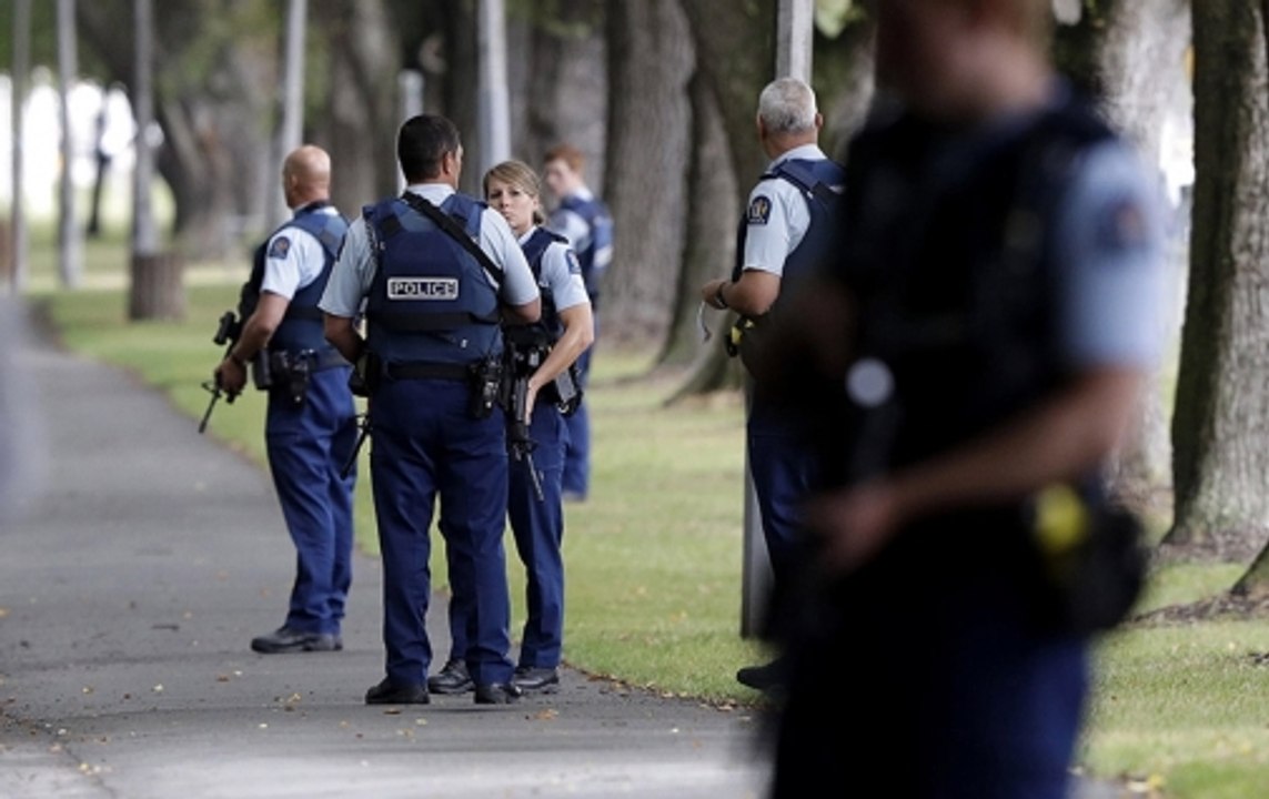 New Zealand terror attack: Video shows accused shooting at cops