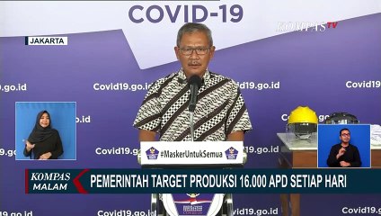 Pemerintah Targetkan Produksi 16.000 APD Setiap Hari