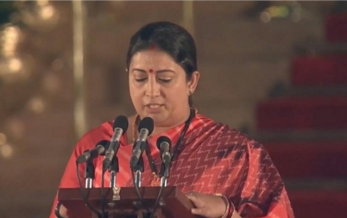 Swearing-in ceremony: Smriti Irani takes oath as Union Minister