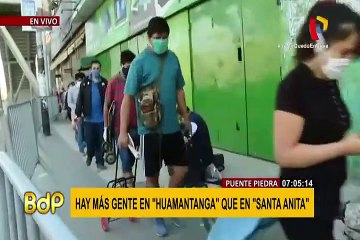 Puente Piedra: se registran colas kilométricas en el mercado de Huamantanga