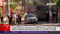 Primera Edición: Ciudadanos de Tarapoto que pretendían ir a pie hasta la región de San Martín fueron intervenidos