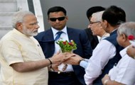 PM Narendra Modi reaches Ahmedabad to address BJP workers
