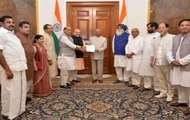 NDA delegation meets Kovind, submits letter to re-elect PM Modi