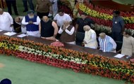 NDA Parliamentary Board meeting at Parliament's Central Hall