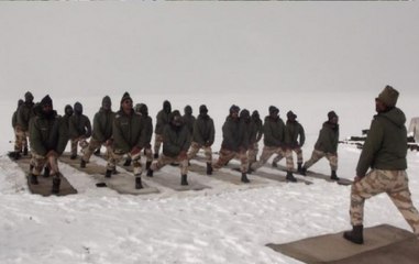 Breaking: ITBP personnel perform Yoga in Ladakh ahead of Yoga Day
