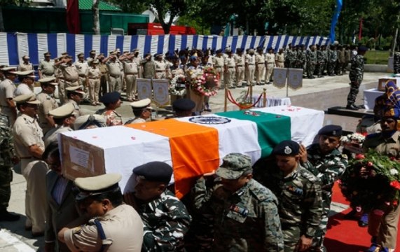 Anantnag Terror Attack: Wreath laying ceremony for martyrs in Kashmir