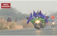 Watch: BSF woman team 'Seema Bhawani' performs stunts at Rajpath