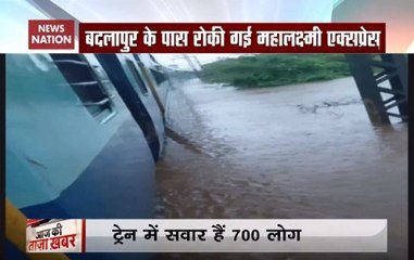 Mumbai Rains: Mahalaxmi Express stuck between Badlapur and Vangani