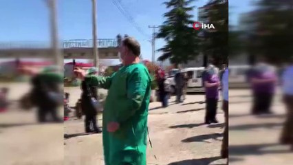 Korona virüsü yenen doktor hastaneden kemençe ile ayrıldı