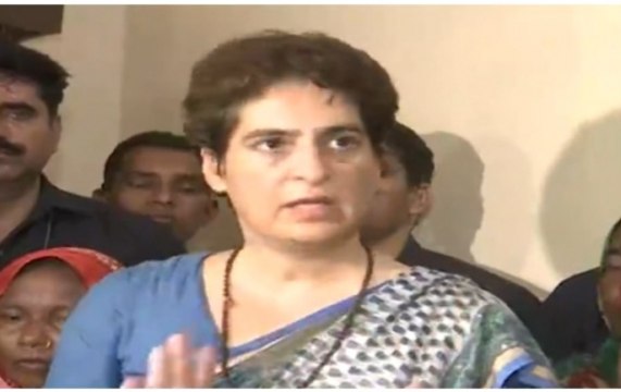 Priyanka Gandhi ends dharna after meeting kin of Sonbhadra victims