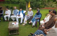 Amid raging tensions, J-K parties meet at Farooq Abdullah's residence