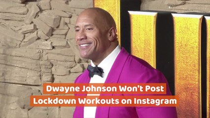 Dwayne Johnson's Current Workout