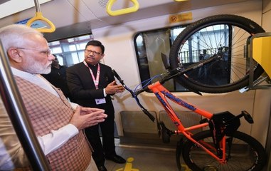 PM Modi Inaugurates Indigenously-Built Metro Coach In Mumbai