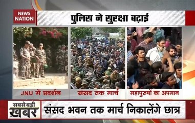 JNU Protest: Security Beefed Up Ahead Of Students’ March To Parliament