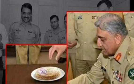 Fact Check: Pakistani Army Chief Compelled To Eat Bread, Onion?