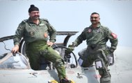 Wing Commander Abhinandan Flies MiG 21 Trainer Sortie With IAF Chief